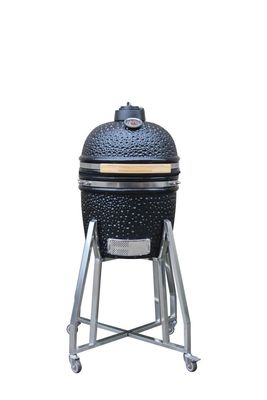 Κεραμικό 15 ιντσών Kamado Grill Μαύρο Χρώμα 39cm Μαγειρικά σκεύη