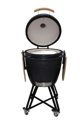 Μαύρο Χρώμα 57cm 22 Inch Kamado Grill Κεραμικό Κουζινικά σκεύη