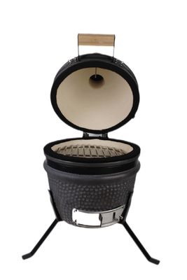 Μαύρο ματ 13 ιντσών Kamado Grill 32cm Κεραμικό Εξωτερικό