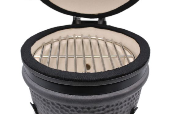 Μαύρο ματ 13 ιντσών Kamado Grill 32cm Κεραμικό Εξωτερικό