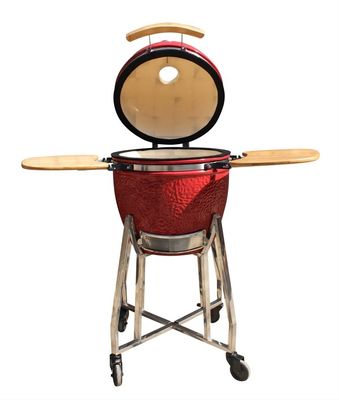 Κεραμική σχάρα Kamado 44 εκ. Κουζινικά σκεύη Royal Red Color 17 ιντσών