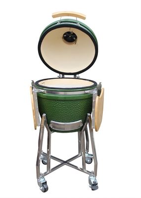 48cm 18 ιντσών Kamado Grill Κουζινικά σκεύη Όλα σε Ένα Πράσινο Χρώμα