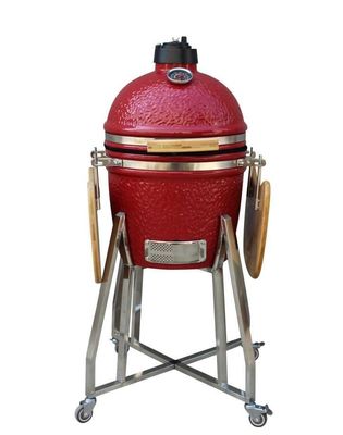 Κόκκινο Χρώμα 39cm 15 ιντσών Kamado Grill Μαγειρικά σκεύη από ανοξείδωτο ατσάλι