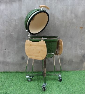 Εξωτερική ψησταριά 48cm 18 ιντσών Kamado Green Color Inox