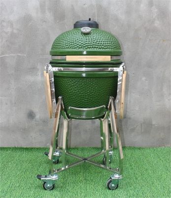 Πράσινο Χρώμα 48cm Kamado 18 Inch Grill Μαγειρικά σκεύη Σίδερο με μαύρη επίστρωση