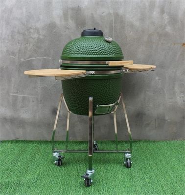 Κεραμικό κάρβουνο 18 ιντσών Kamado Grill Πράσινο Χρώμα 48εκ