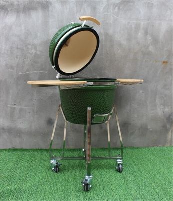 Πράσινο Χρώμα 48cm Kamado 18 Inch Grill Μαγειρικά σκεύη Σίδερο με μαύρη επίστρωση