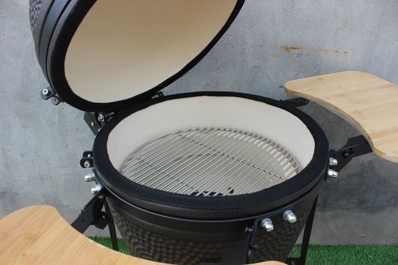 Μαύρο ματ Χρώμα 51cm Κεραμική Κουζίνα Κάρβουνα 20 Inch Kamado