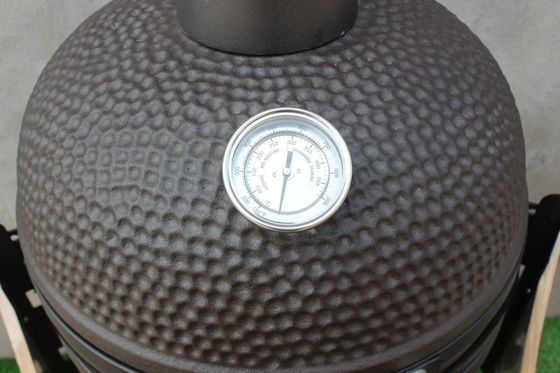 20 ιντσών Κεραμική Γκριλ Kamado Outdoor Μαύρο Ματ Χρώμα 51εκ