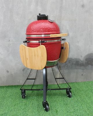 Κεραμικός βραστήρας 17 ιντσών BBQ Royal Red Color 44cm με καλάθι και τραπεζάκια