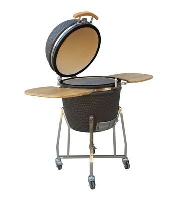 22 ίντσας Kamado σχαρών βαλμένο φωτιά υψηλός βαθμός γκρίζο χρώμα σχαρών ξυλάνθρακα αντίστασης υπαίθριο