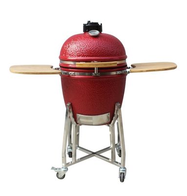 22 ίντσας Kamado σχαρών βαλμένο φωτιά υψηλός βαθμός κόκκινο χρώμα σχαρών ξυλάνθρακα αντίστασης υπαίθριο