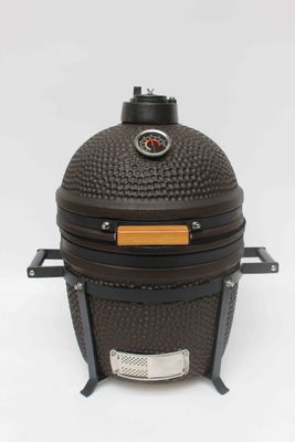 Εξωτερικό άνθρακα 16 ίντσες Kamado Grill Κεραμική Ματ Μαύρο χρώμα 40cm
