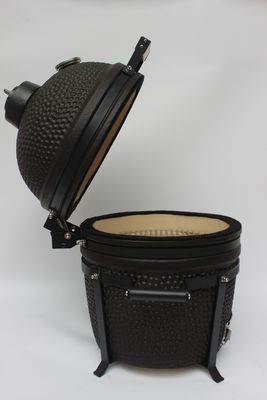 Εξωτερικό άνθρακα 16 ίντσες Kamado Grill Κεραμική Ματ Μαύρο χρώμα 40cm